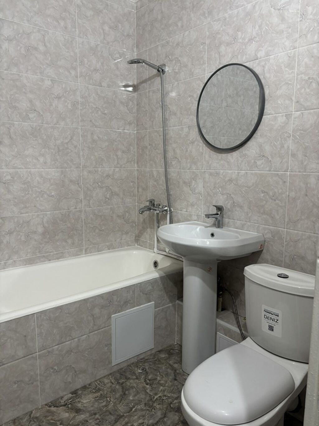 1 комната, 37 м², Таш-Рабат ТРЦ 106 серия, 7 этаж, Косметический ремонт: фото 4