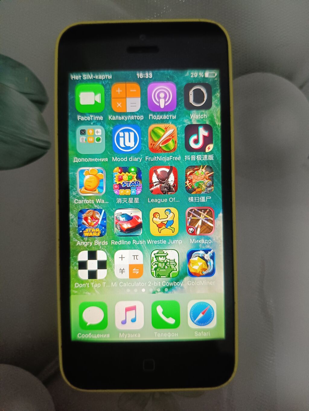 IPhone 5c, Б/у, 32 ГБ, Желтый, Зарядное устройство, 100 %: фото 8