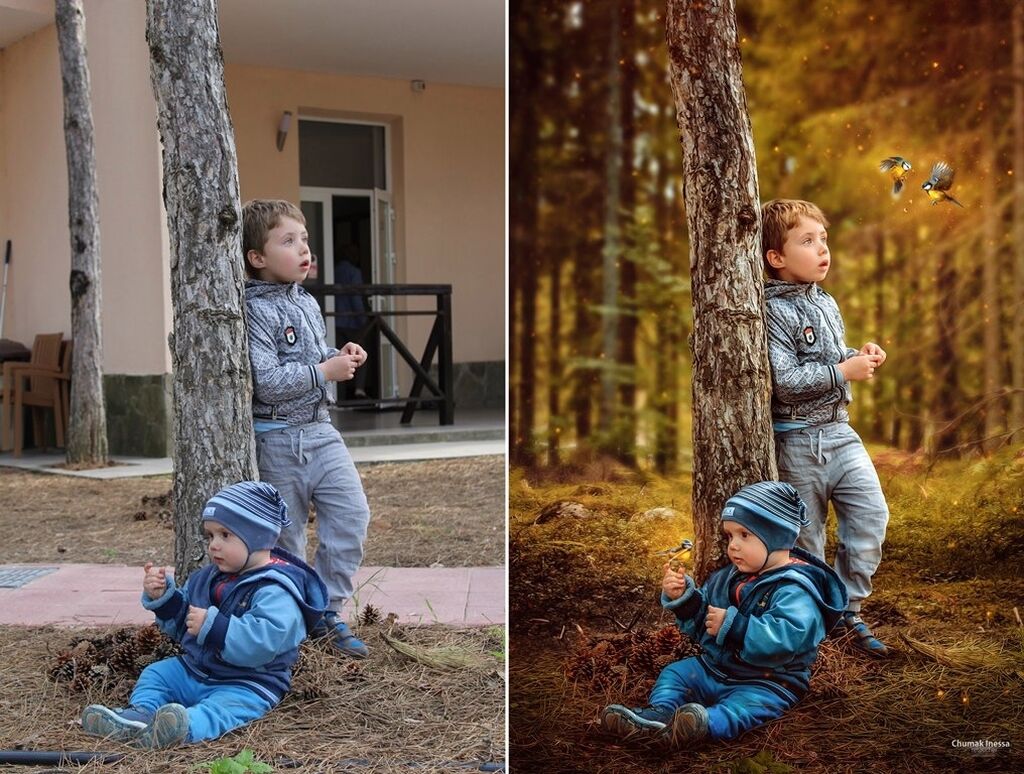 Замена фото фотошоп. Фотосессия до и после обработки. Фотомонтаж профессиональный. Художественная ретушь фотографий. Фотограф обрабатывает снимки.