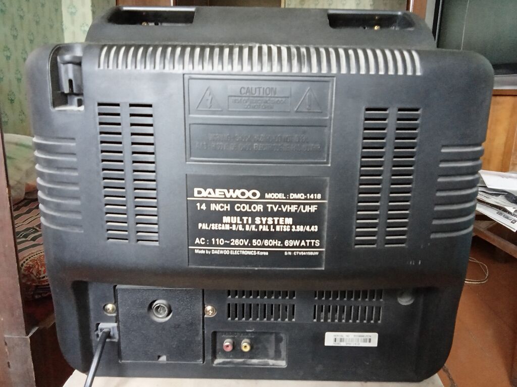 Телевизор Daewoo DMQ-1418 (портативный цветной, ЭЛТ) - Диагональ: 14" — фото 2