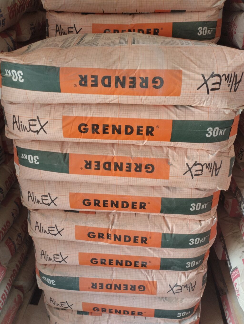 Сухая строительная смесь AlinEX GRENDER, расфасованная в мешки по 30: фото 2
