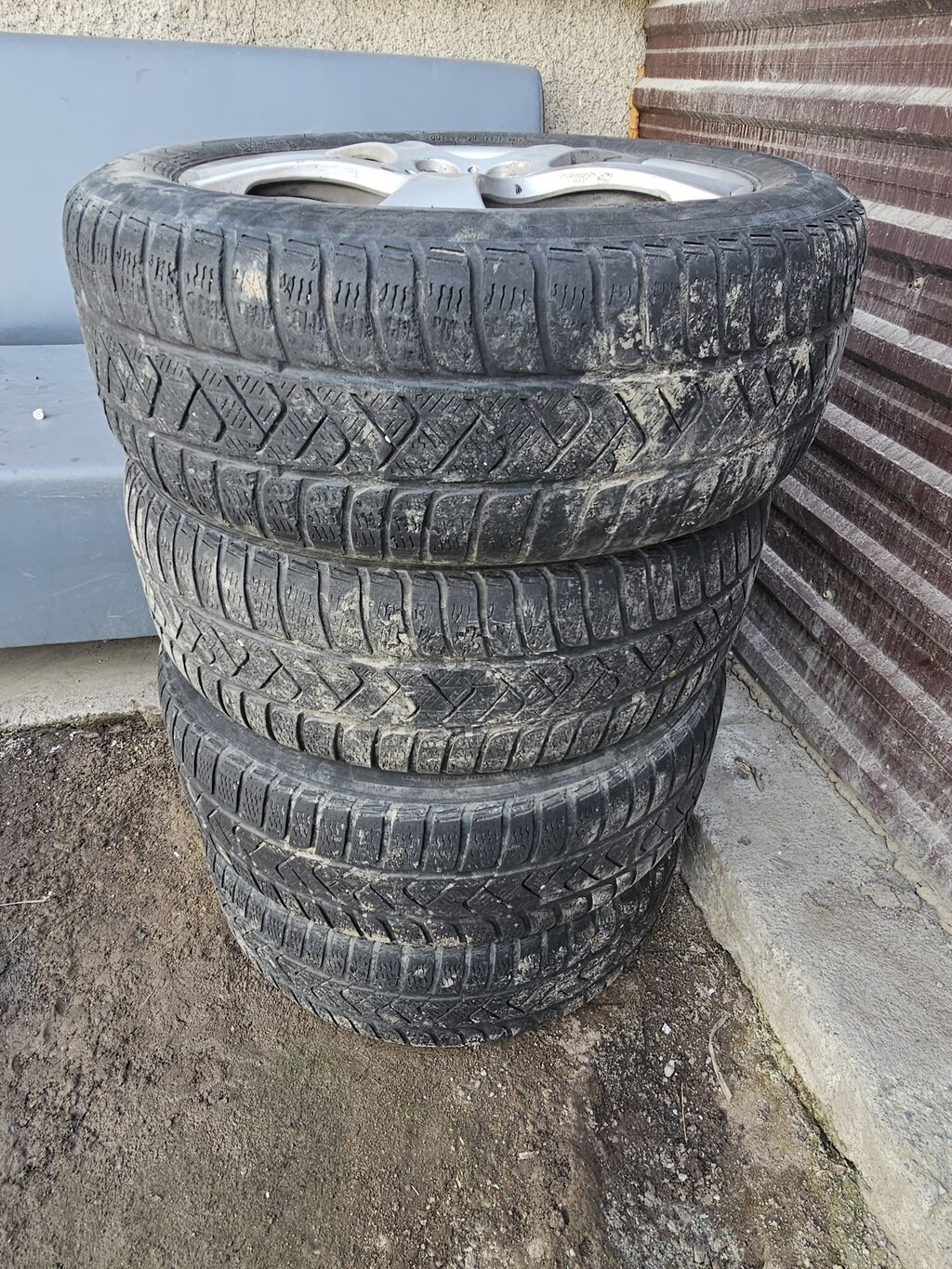 Колеса в сборе 215 / 55 / R 17, Зима, Б/у, Комплект, Легковые, Литые, отверстий - 5 — фото 5