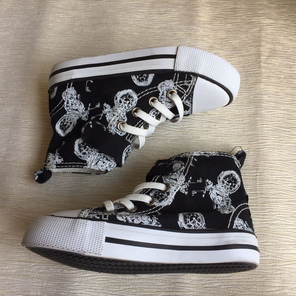 Детские слипоны/кеды Наименование: H&M Motorcycle Print High Top: фото 3