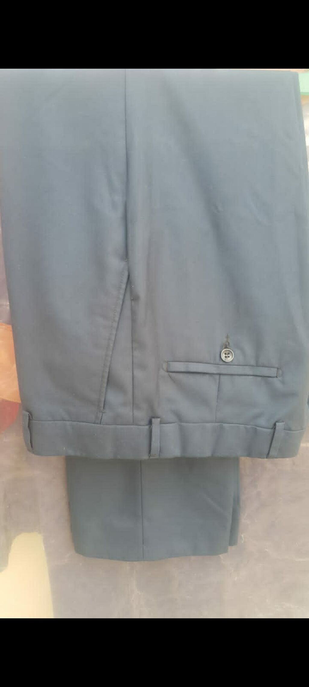 Мужской костюм.Турция. Темно -синий. Размер 48-50. Очень: фото 3