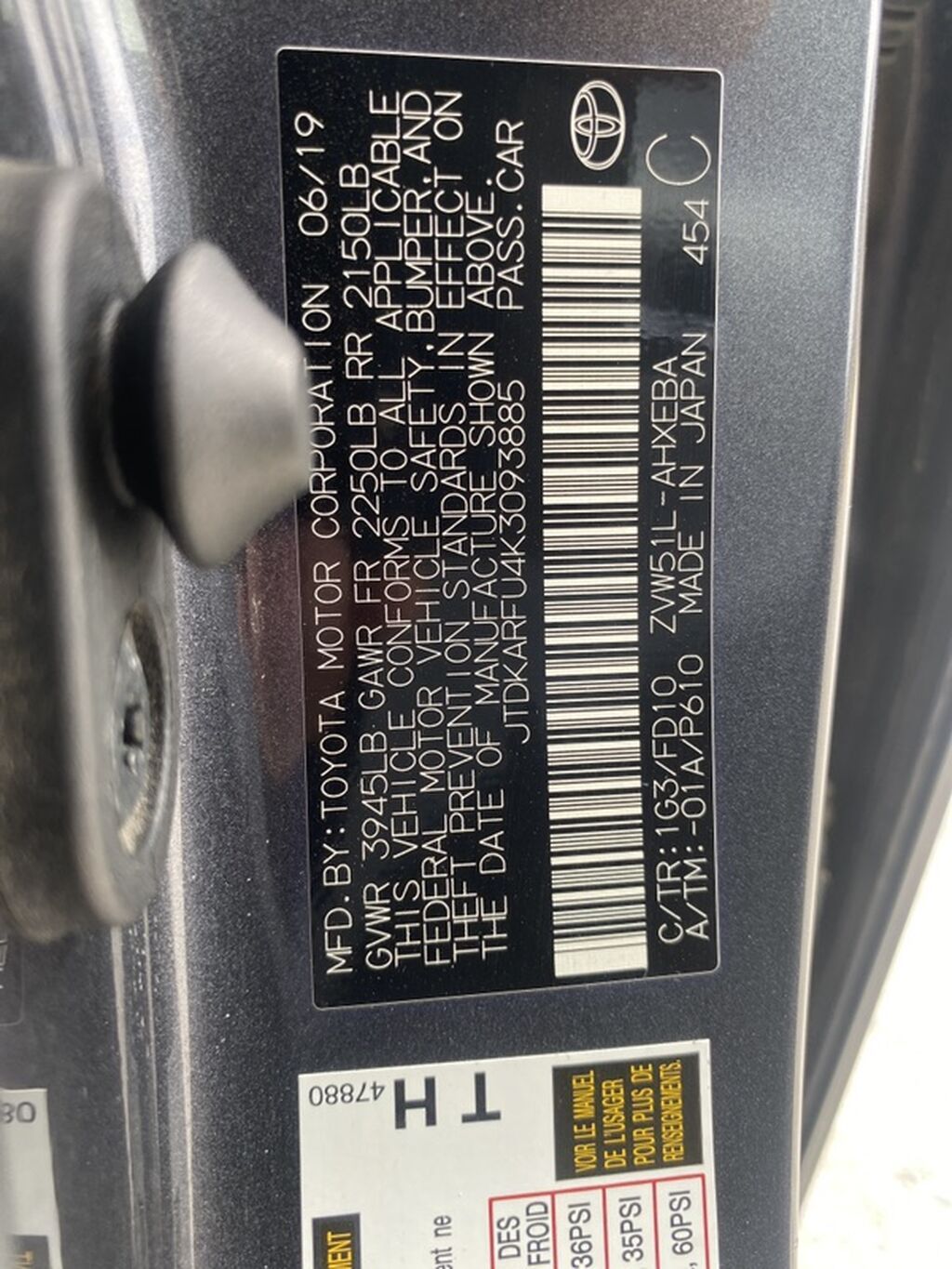 Toyota Prius: 2019 г., Гибрид, Хэтчбэк: фото 7