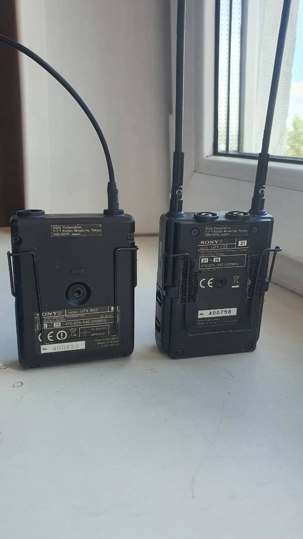 Комплект микрофонов Sony URX - P03 1. приемник 2: фото 3
