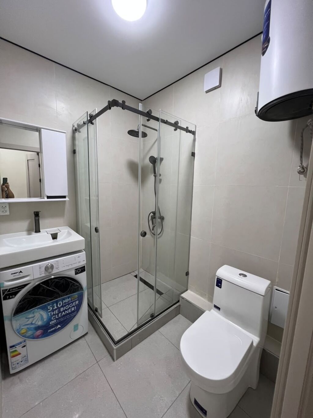 1 комната, 45 м², Тунгуч мкр 107 серия, 1 этаж, Евроремонт: фото 5