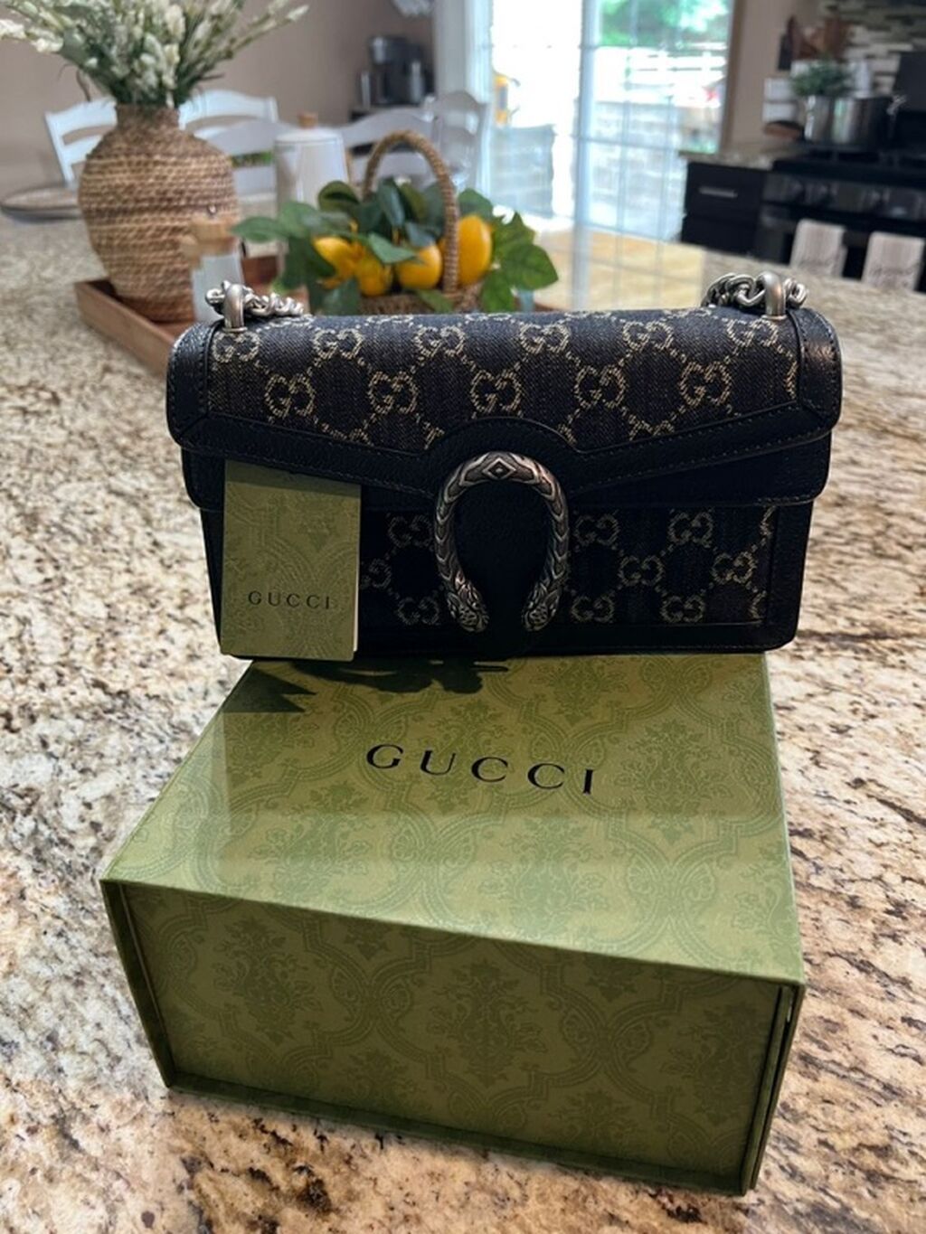 Классическая сумка, Gucci, Материал: Комбинированный материал, Застежка на магните, Женские, Новый: фото 2