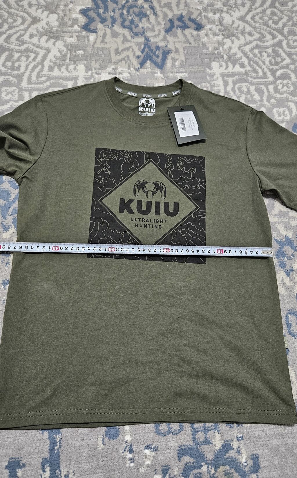 Футболка KUIU Ultralight Hunting - Цвет: оливковый (khaki) - Принт: фото 4