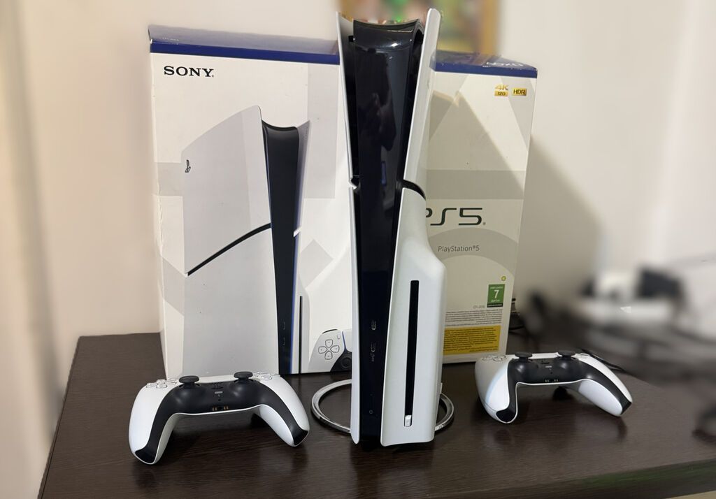 PS5 Slim! Slim 1Tb с дисководом! 2 геймпада, в оригинале! Коробки: фото 6