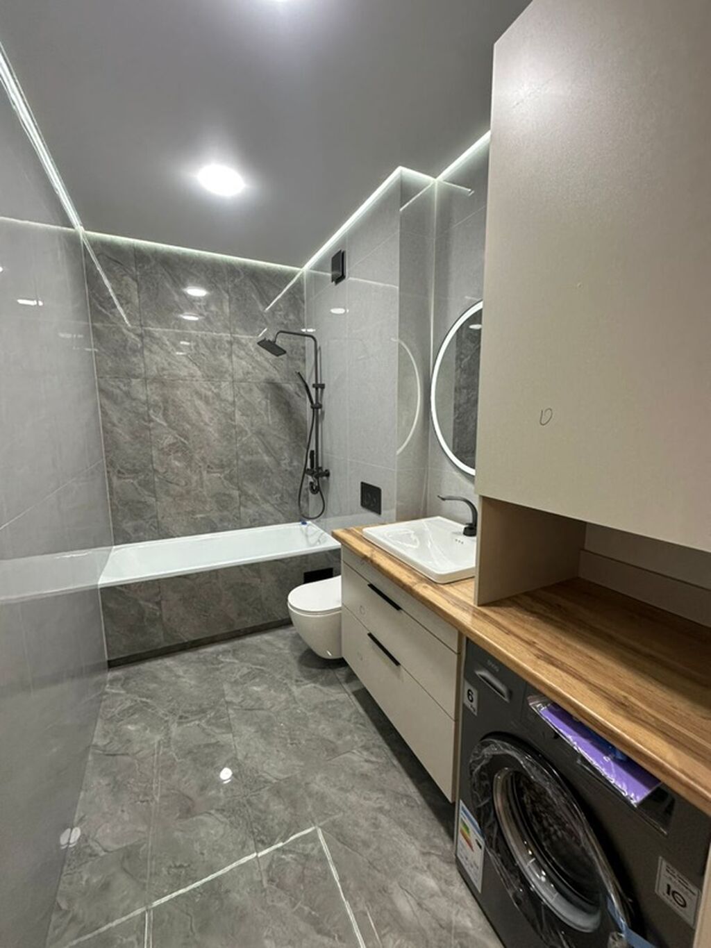 2 комнаты, 66 м², Кок-Жар мкр Элитка, 12 этаж, Дизайнерский ремонт: фото 8