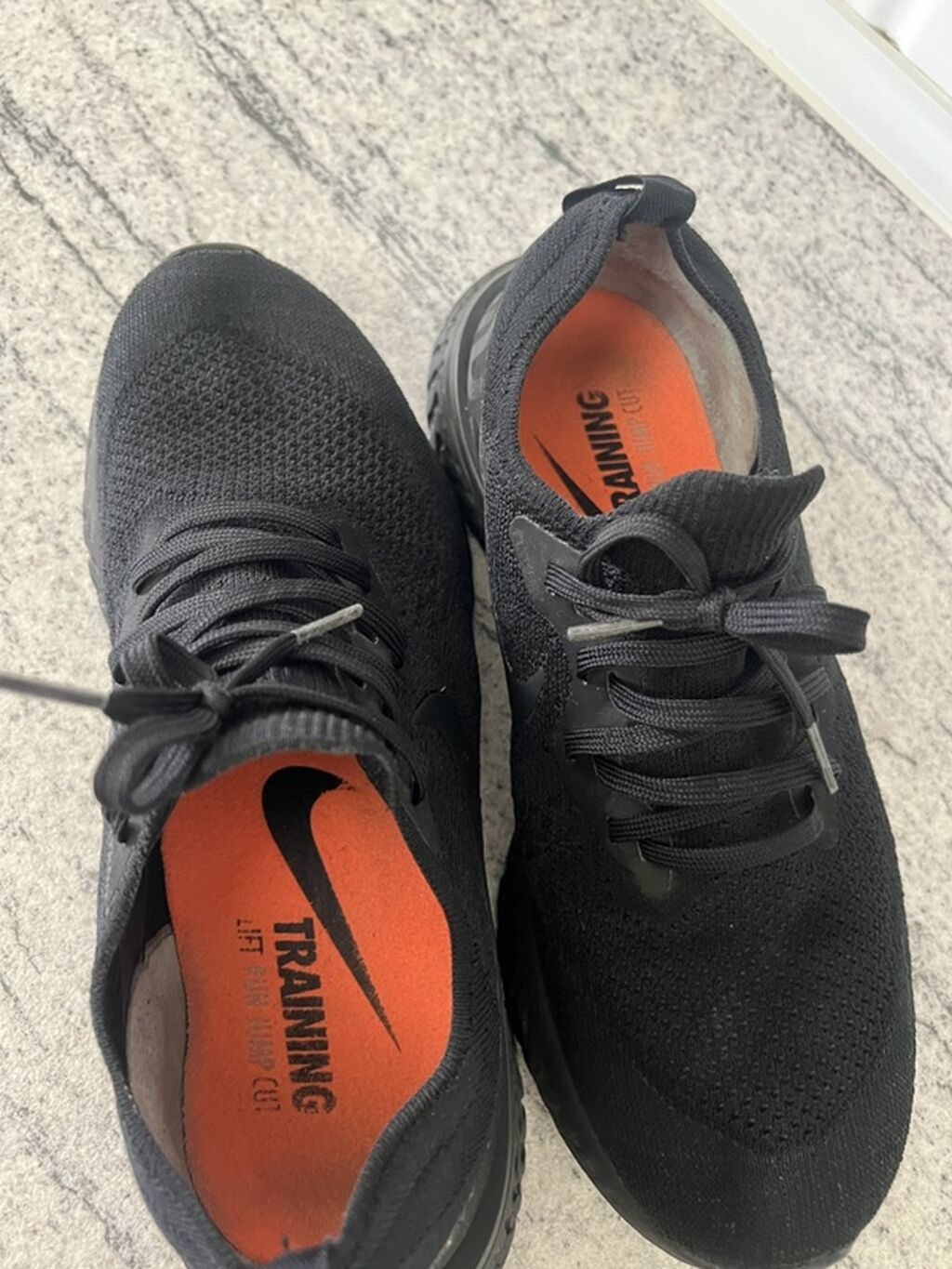 Кроссовки Nike Epic React Flyknit, черные - Модель: Nike Epic React: фото 3