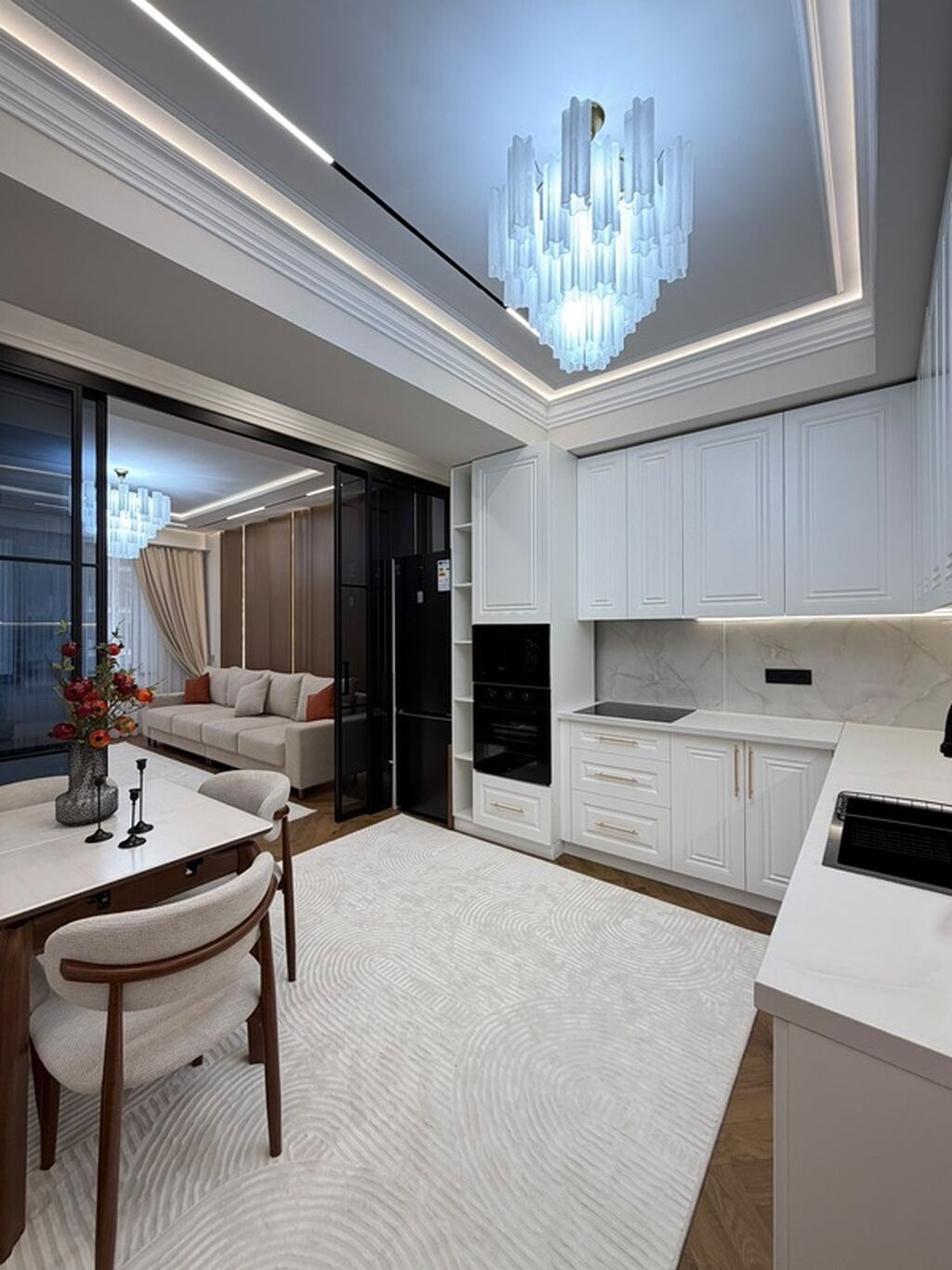 3 комнаты, 89 м², Асанбай мкр Элитка, 6 этаж, Дизайнерский ремонт: фото 2