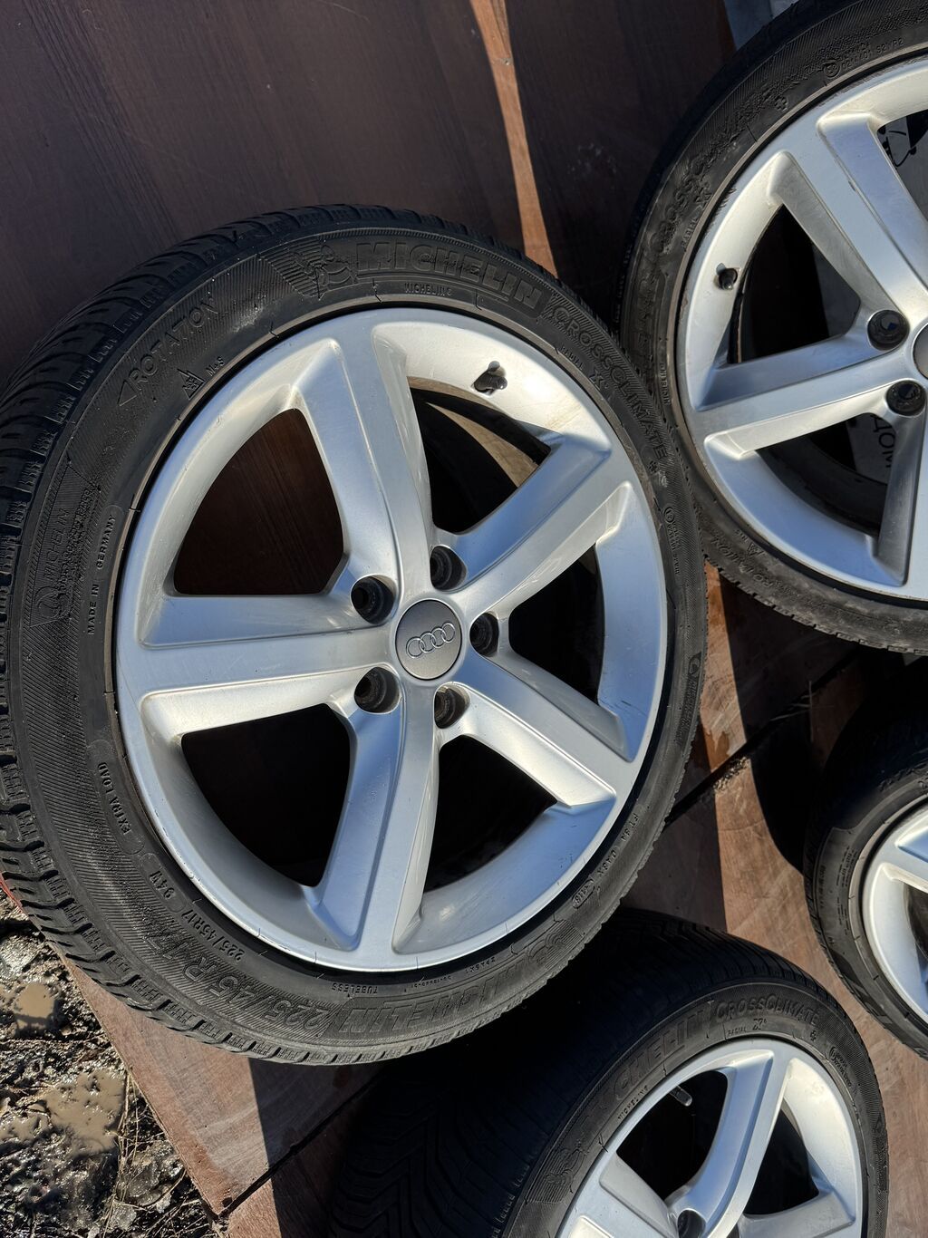Колеса в сборе 225 / 45 / R 17, Лето, Б/у, Комплект, Легковые, Литые, отверстий - 5: фото 2