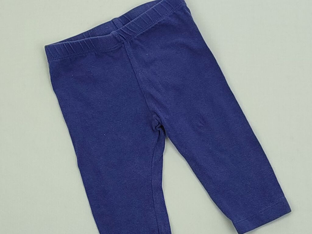Spodnie: Spodnie 3-6 m, wzrost - 68 cm., stan - Dobry, wzór - Jednolity kolor, kolor - Niebieski — 1