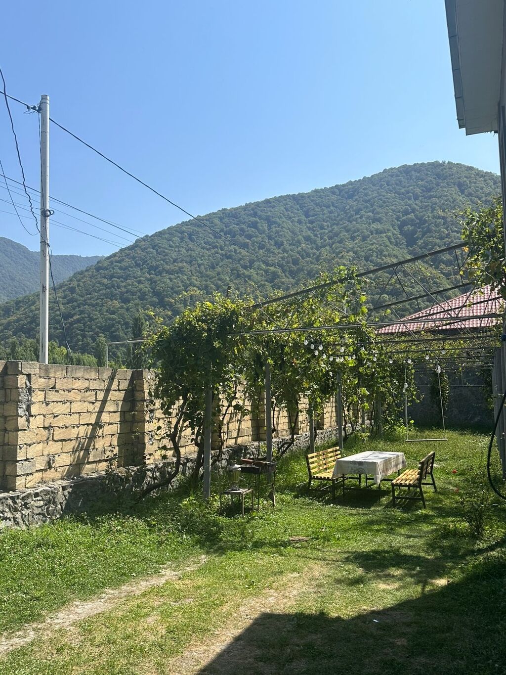 Meyvə ağacları ilə zəngin geniş həyəti olan iki mərtəbəli fərdi