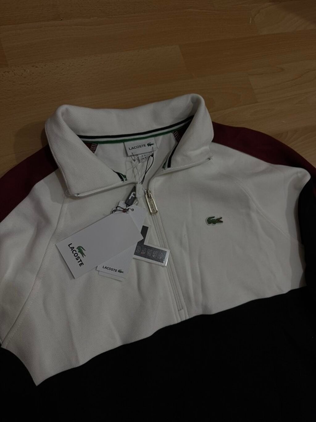 Мужская толстовка, S, Lacoste, Новый, цвет - Белый, Самовывоз: фото 2