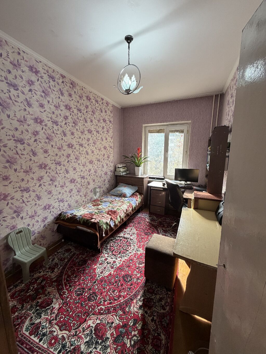 4 комнаты, 71 м², Аламедин-1 мкр 106 серия, 4 этаж, Старый ремонт
