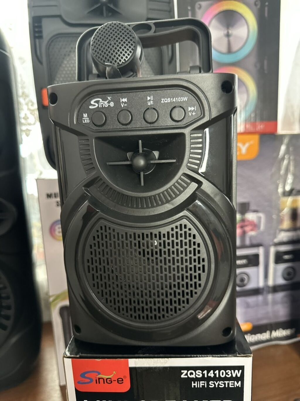 Портативная акустика Sing-e ZQS14103W (HiFi System) с микрофоном -: фото 6