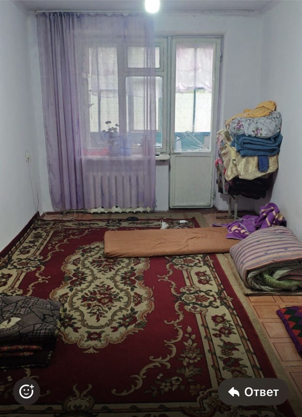 1 комната, 25 м², Общежитие, 1 этаж, Старый ремонт