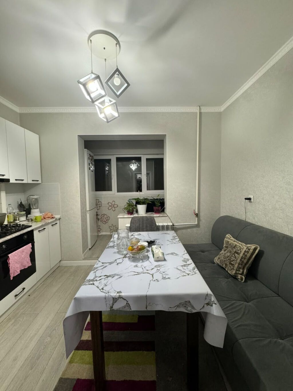 2 комнаты, 54 м², Тунгуч мкр 106 серия, 3 этаж, Дизайнерский ремонт: фото 5