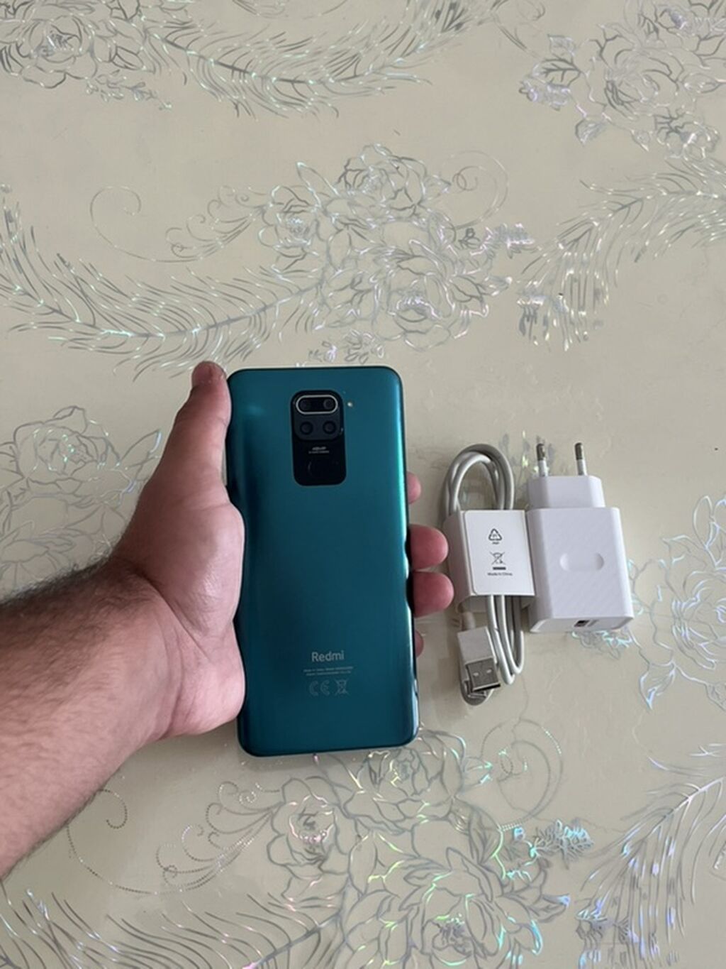 Redmi Note 9, 64 GB, rəng - Göy, Barmaq izi, İki sim kartlı, Face ID