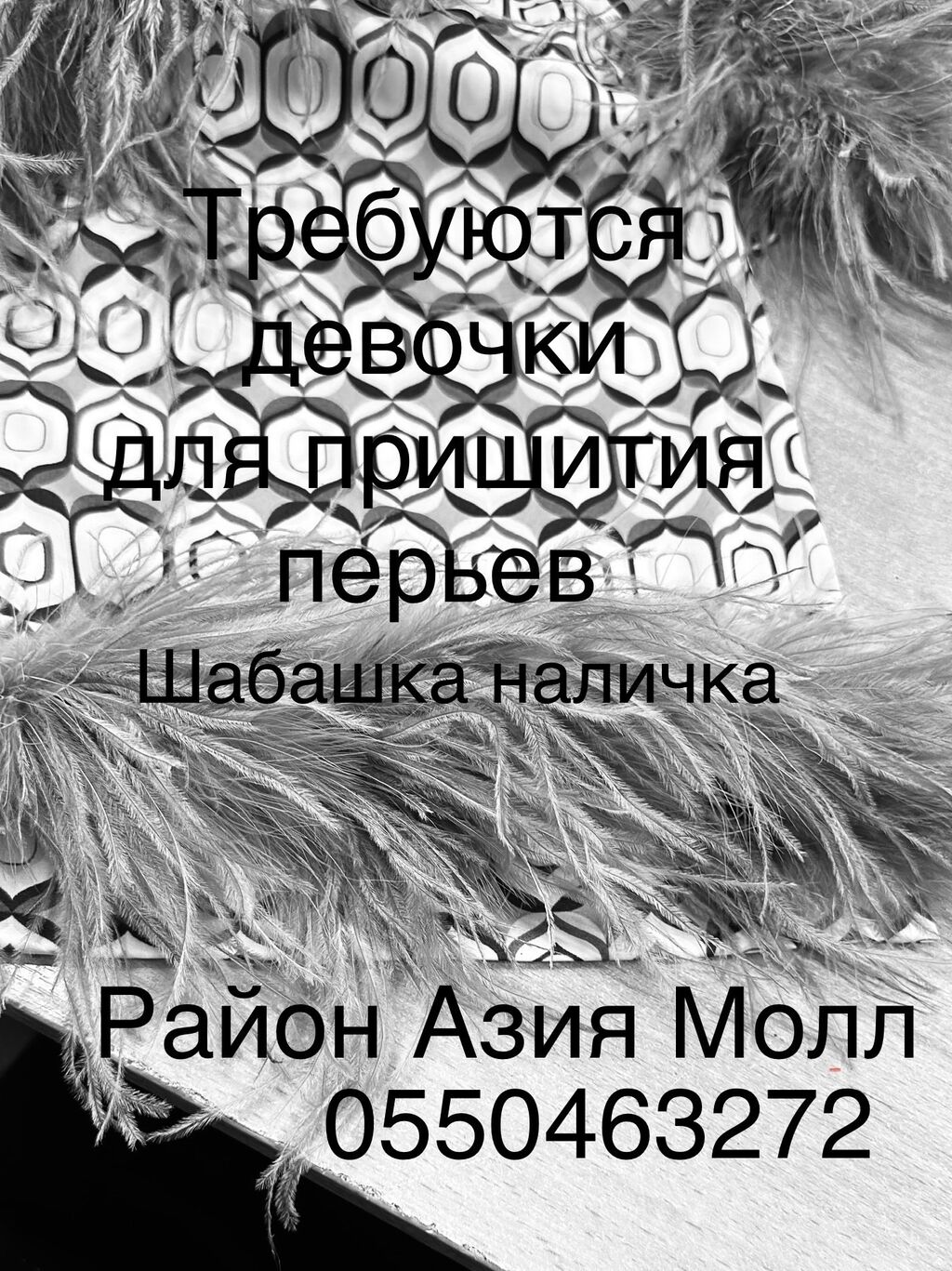 Требуются девочки на шабашку для пришития: Договорная ᐈ Другие  специальности | Бишкек | 39141393 ➤ lalafo.kg