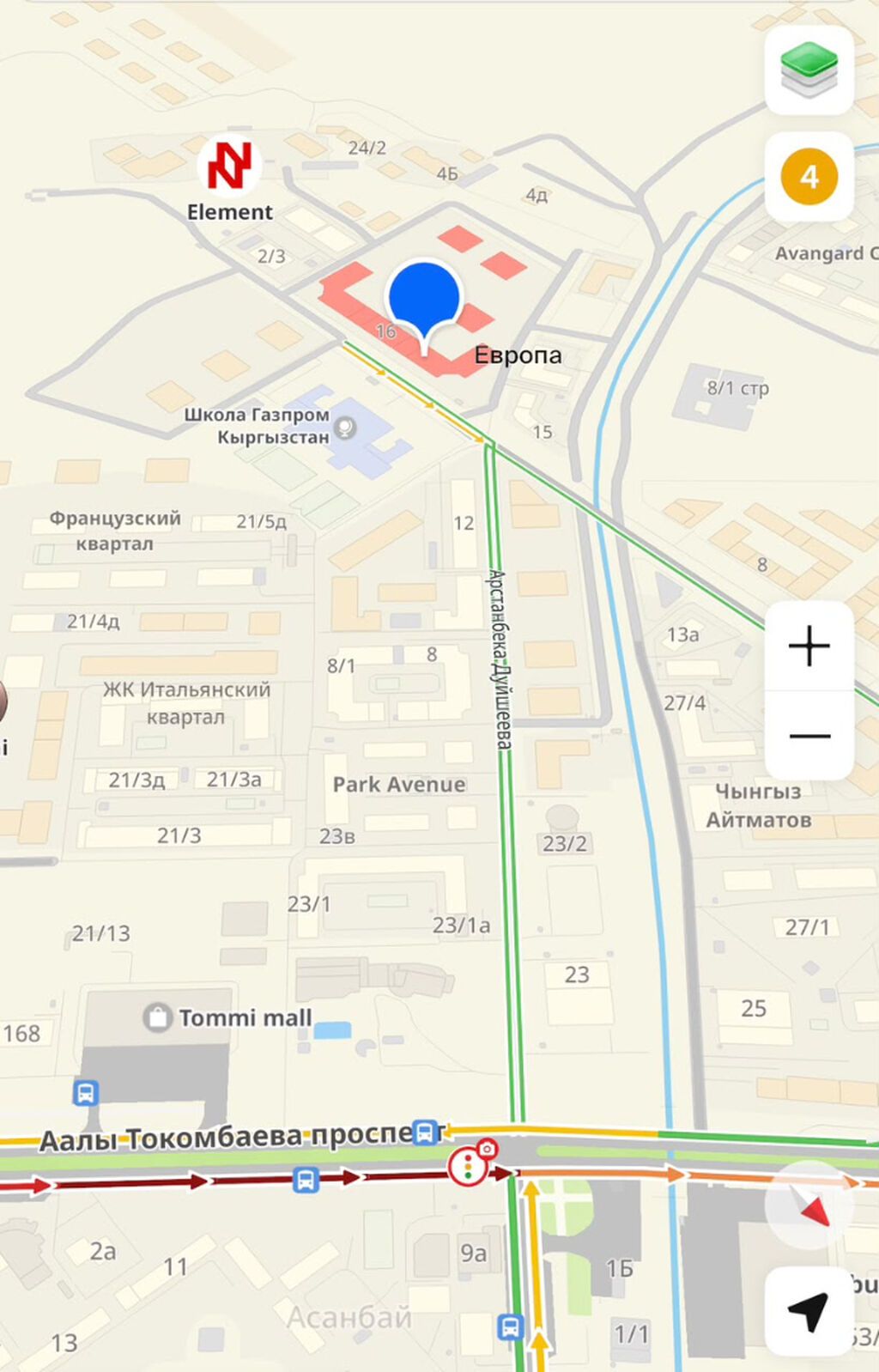 2 комнаты, 62 м², АУЦА Элитка, 5 этаж, ПСО (под самоотделку): фото 4