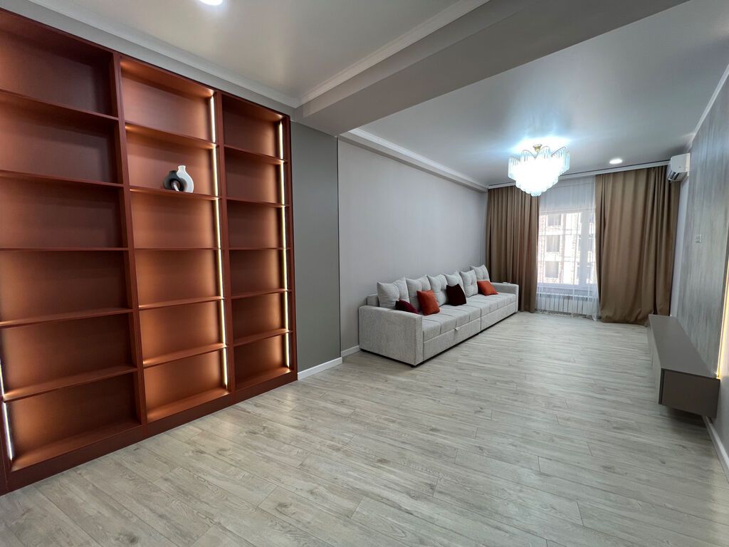 2 комнаты, 75 м², Асанбай мкр 3 этаж, Евроремонт: фото 2