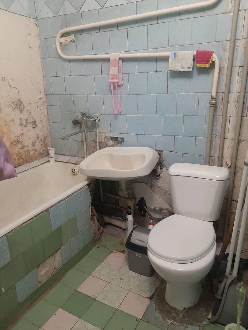 3 комнаты, 58 м², 8 мкр 104 серия, 1 этаж, Требуется ремонт: фото 4