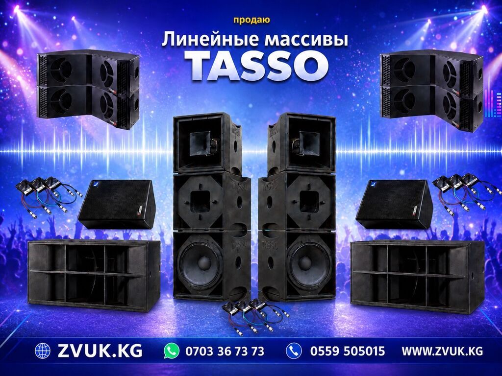 Линейные массивы TASSO Профессиональная акустическая система для
