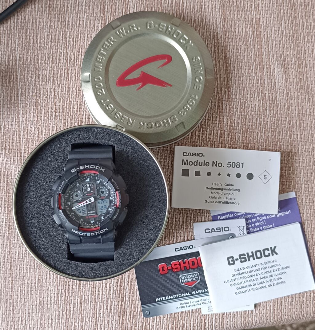 Casio G-Shock N.5081 GA -100. Привезён из Германии. Состояние: фото 2