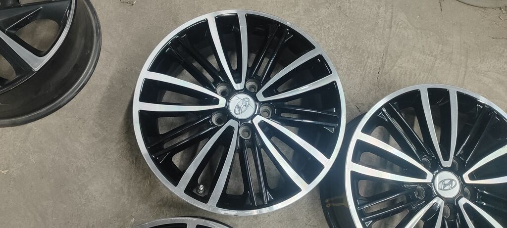 Литые Диски R 17 Hyundai, Комплект, отверстий - 5, Б/у: фото 5