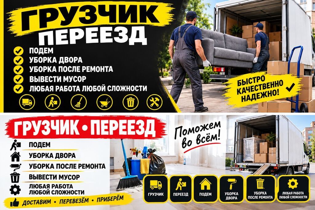 ГРУЗЧИК • ПЕРЕЕЗД • УБОРКА Услуги: - Подъём и перенос мебели: фото 2