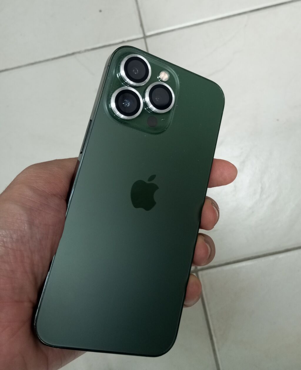 IPhone 13 Pro, Б/у, 256 ГБ, Alpine Green, Чехол, 100 % — фото 3
