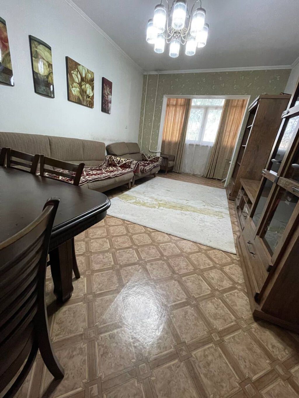 3 комнаты, 79 м², Таш-Рабат ТРЦ 105 серия, 1 этаж, Косметический ремонт: фото 6