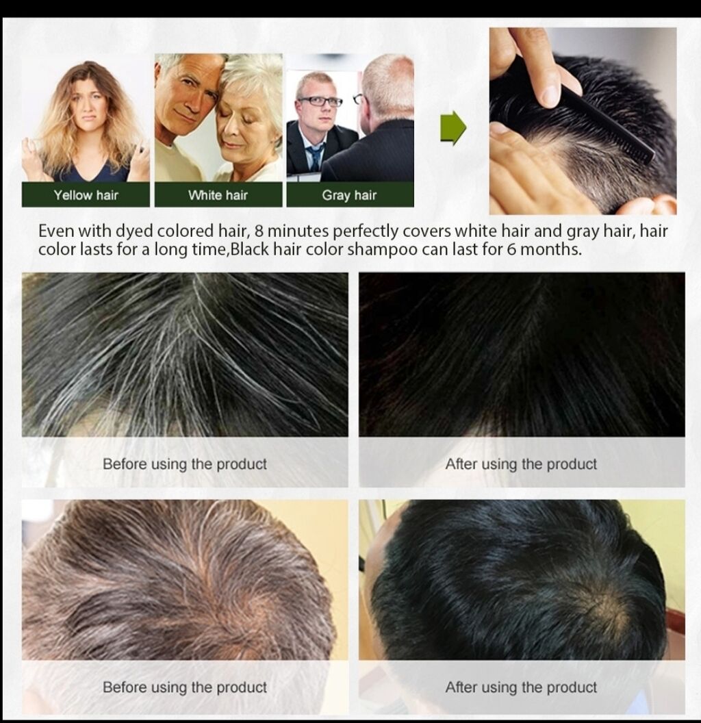 Шампунь от седины, шампунь для окрашивания: 750 KGS Уход за телом ...
