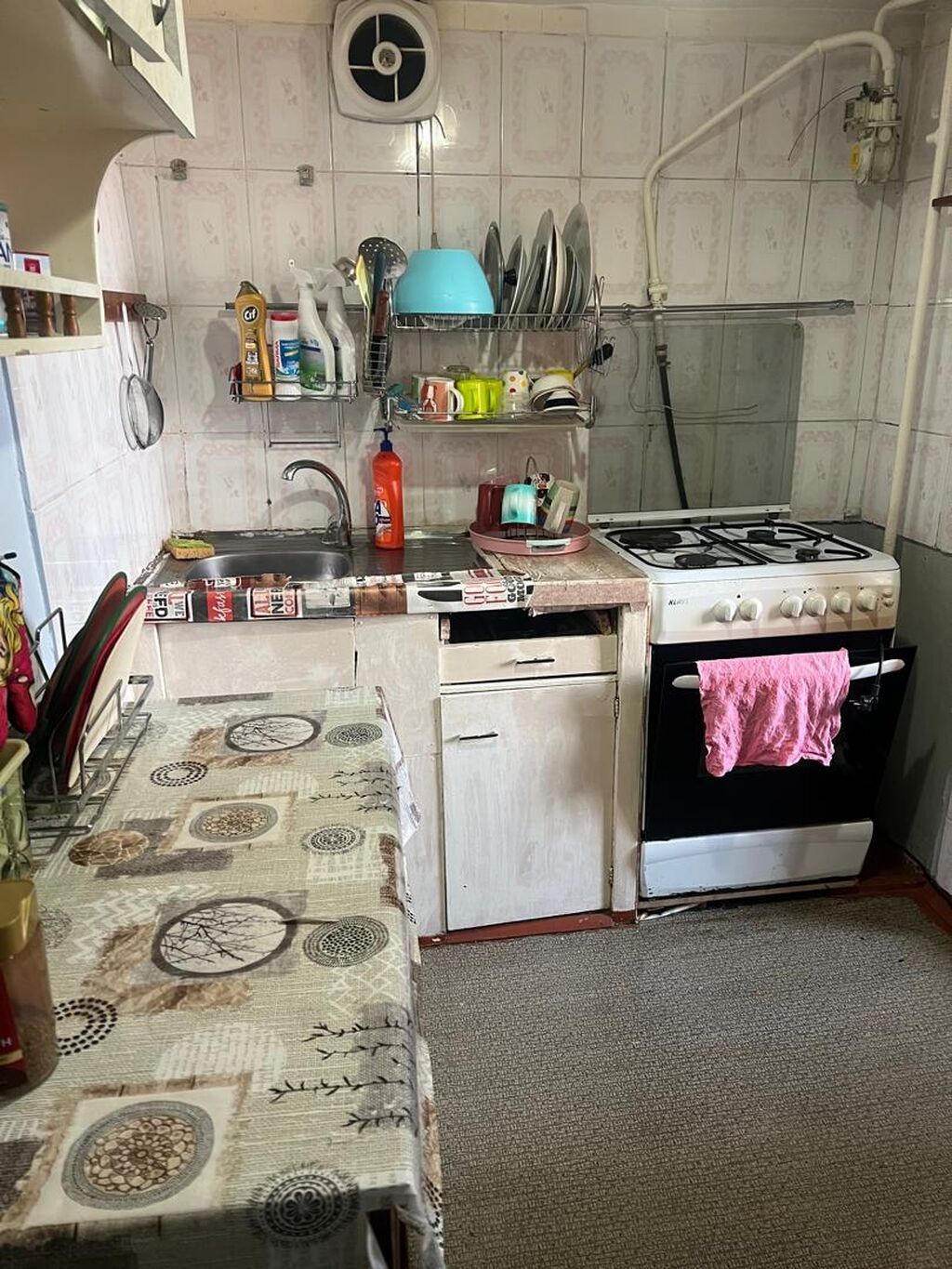 3 комнаты, 56 м², Туран мкр., 4 этаж, Косметический ремонт: фото 2