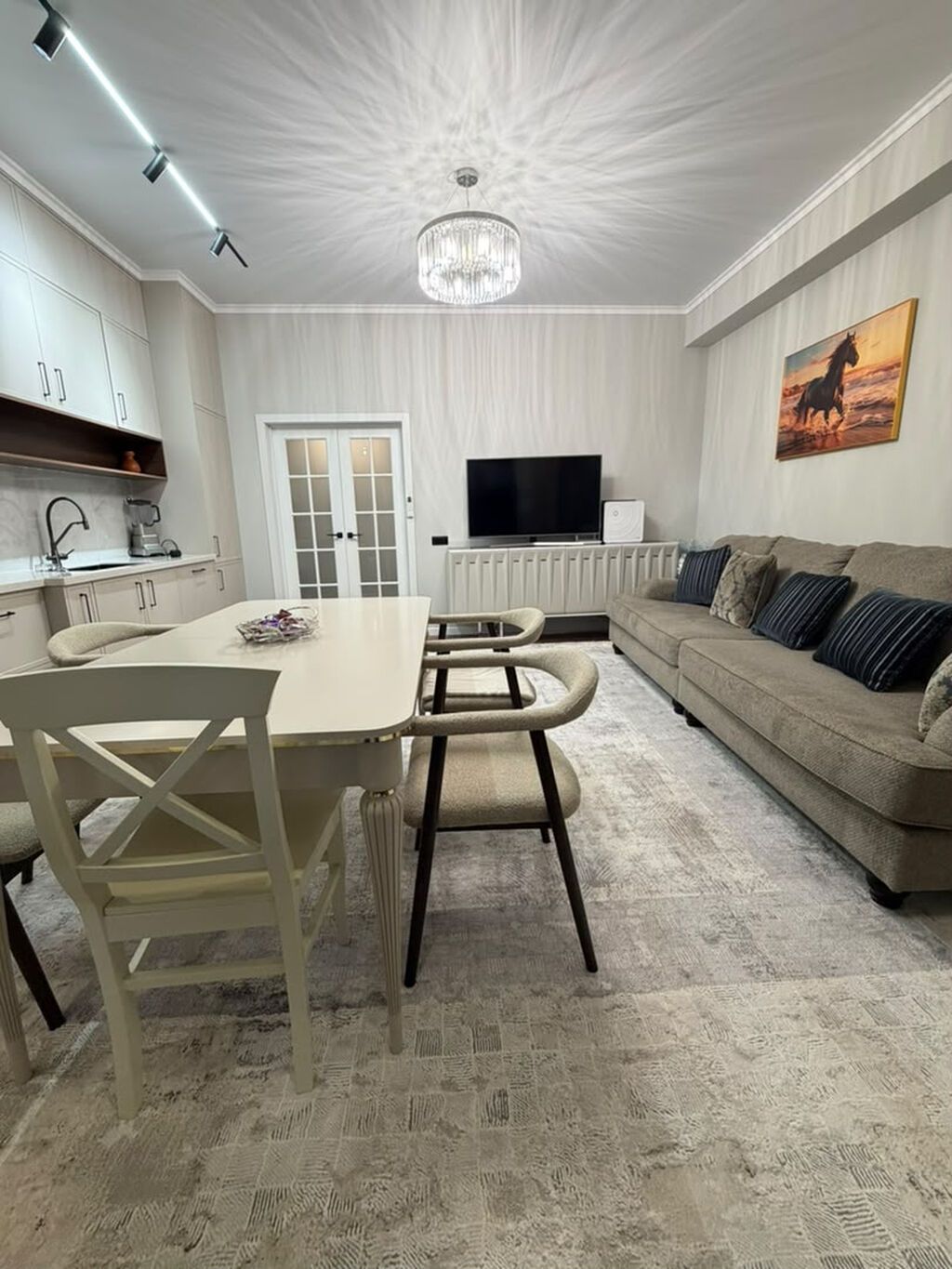 Студия, 65 м², Ала-Арча ТРЦ Элитка, 7 этаж, Дизайнерский ремонт: фото 5