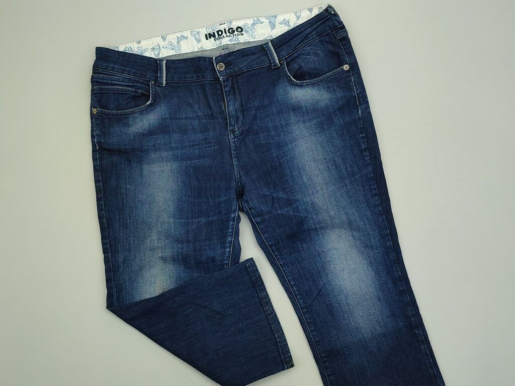 Spodnie 3/4: Spodnie 3/4 5XL (EU 50), stan - Idealny, wzór - Jednolity kolor, kolor - Niebieski — 1