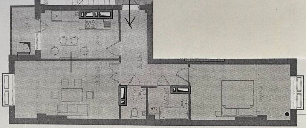 2 комнаты, 66 м², Технопарк Элитка, 9 этаж, Свежий ремонт: фото 4