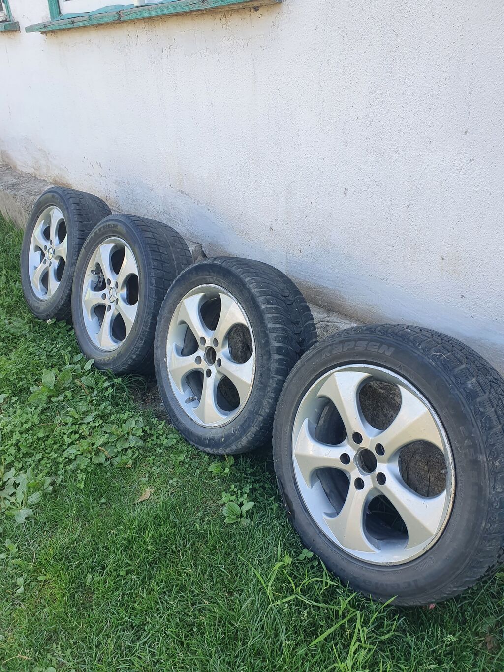 Колеса в сборе 225 / 50 / R 17, Зима, Б/у, Комплект, Легковые, Литые, отверстий - 5: фото 4