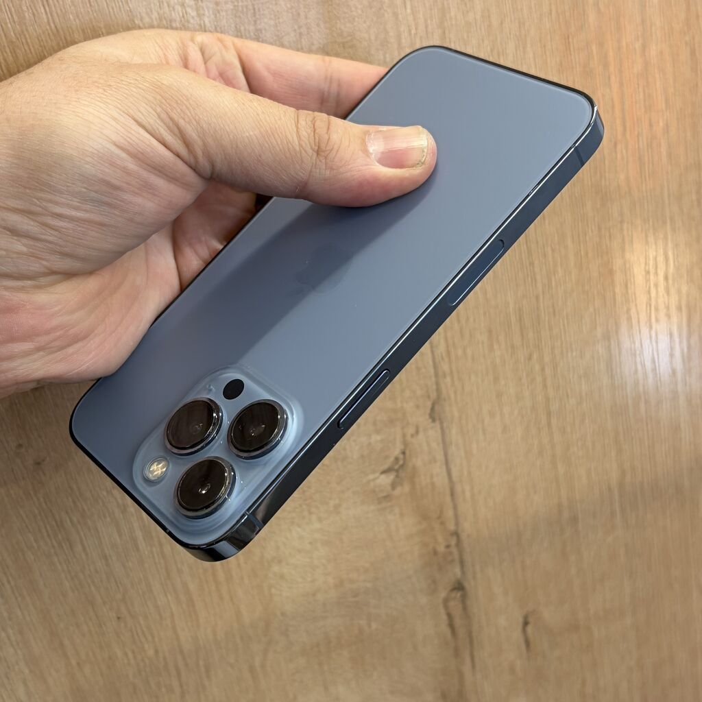 IPhone 13 Pro, Б/у, 512 ГБ, Pacific Blue, Чехол, 94 %: фото 3