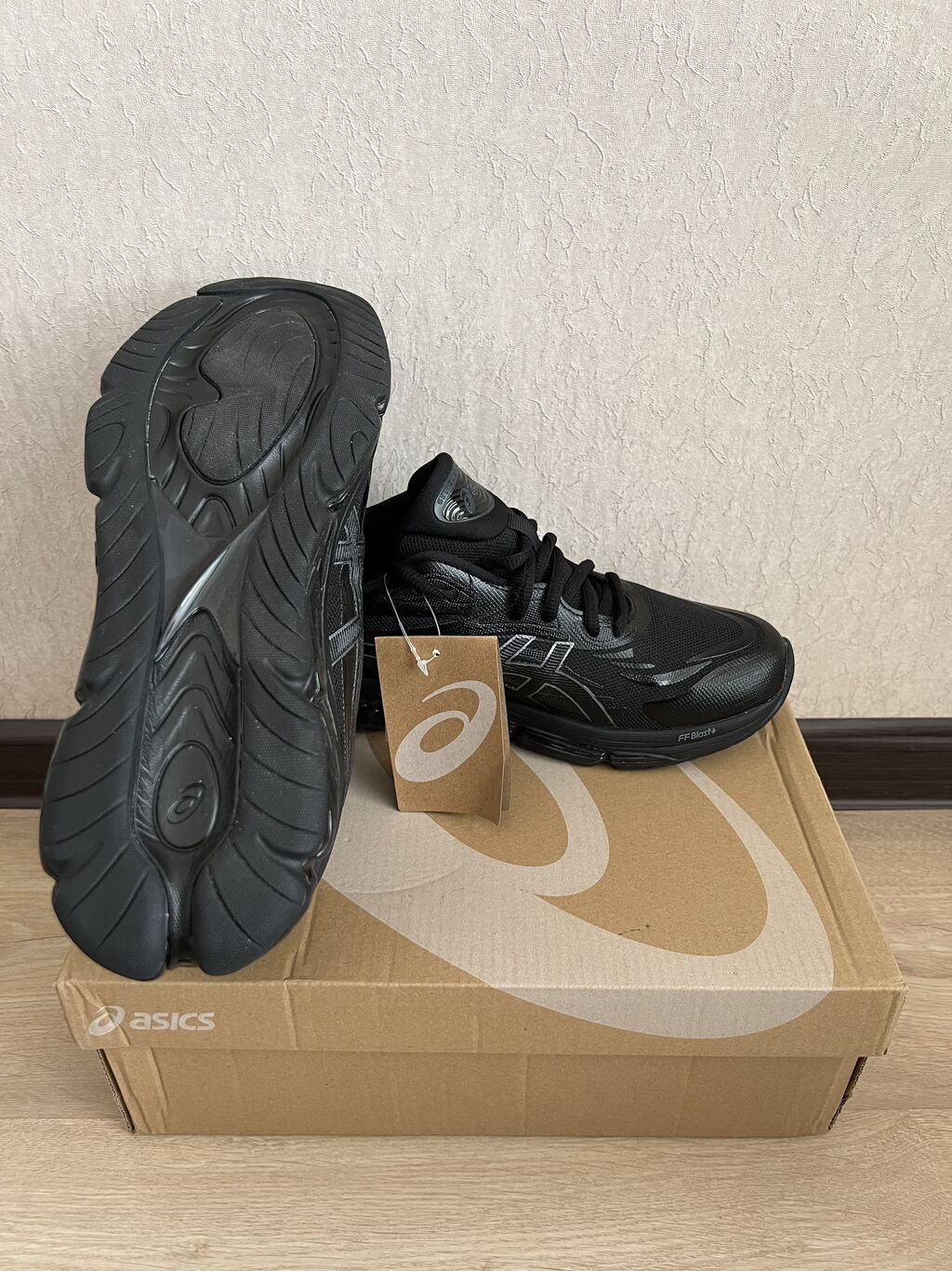 Мужские кроссовки, 42, 42.5, 43, Asics, Новый, цвет - Черный, Самовывоз, Бесплатная доставка, Платная доставка: фото 3
