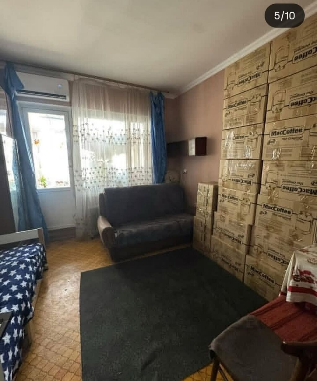 2 комнаты, 48 м², Аламедин-1 мкр 105 серия, 9 этаж, Требуется ремонт: фото 2