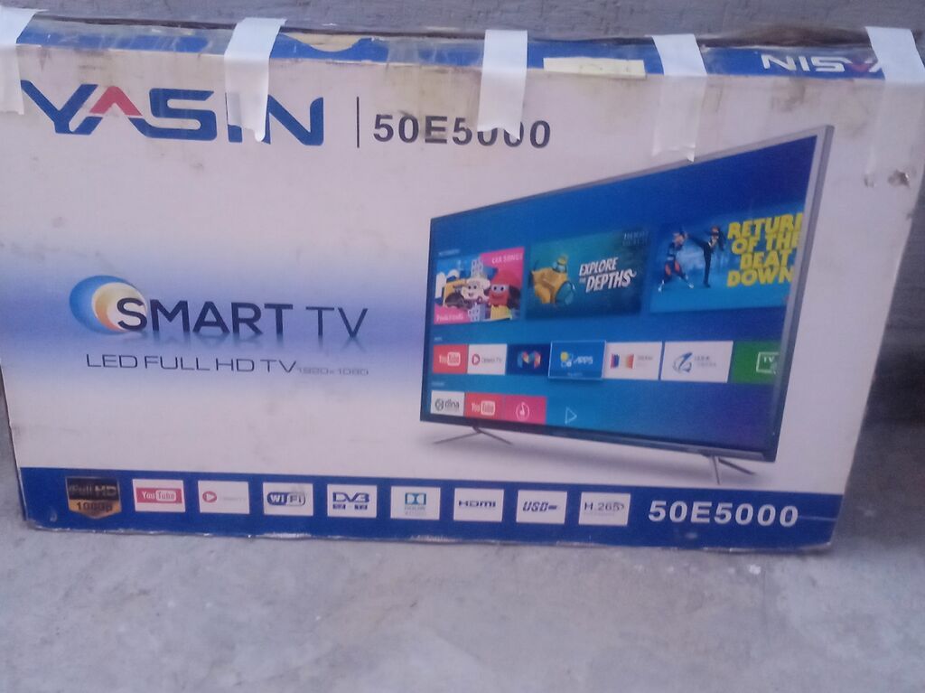 Телевизор YASIN 50" Smart TV, есть неисправность: фото 2