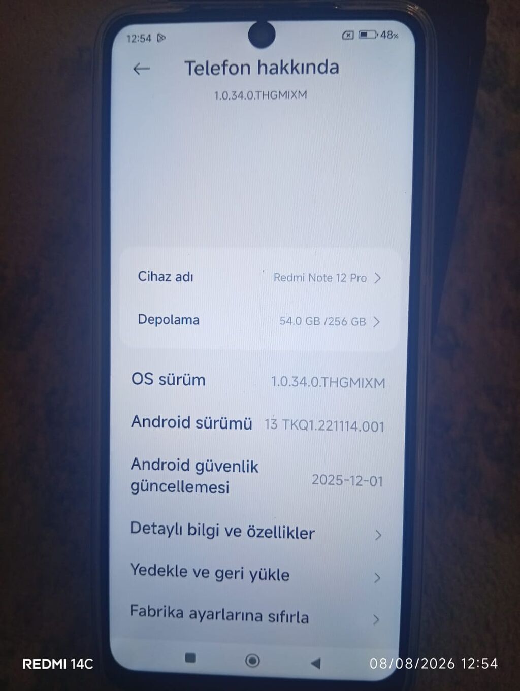 Xiaomi Redmi Note 12 Pro, 256 ГБ - Память: 256 ГБ (на фото: занято: фото 3