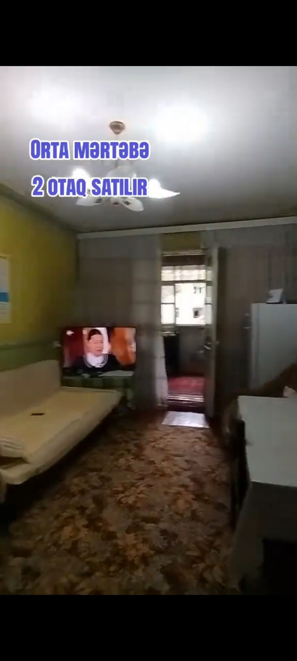 Orta mərtəbədə yerləşən 2 otaqlı mənzil satılır. Planlaşdırma: -