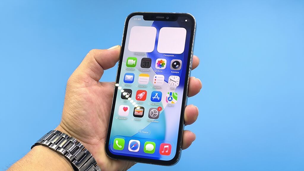 IPhone 12 Pro, Б/у, 128 ГБ, Серебристый, Чехол, 100 %: фото 4