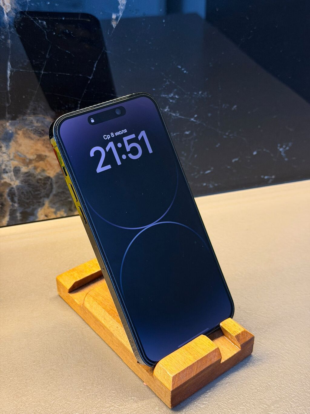 IPhone 14 Pro Max, Б/у, 128 ГБ, Графит, Защитное стекло, Чехол, Коробка — фото 6
